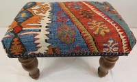 R7743 - Antique Handmade Kilim Footstools