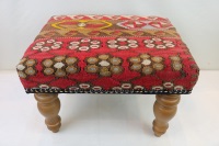 R7743 - Antique Handmade Kilim Footstools