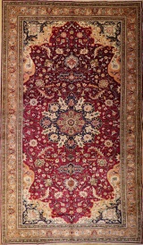 R8459 Antique Persian Isfahan Rug