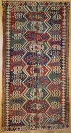 F970 Antique Turkish Aydin Kilim Rug