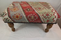 R5272 Turkish Kilim Footstool