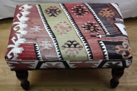 R5272 Turkish Kilim Footstool