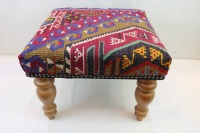 R4079 Vintage Kilim Footstools