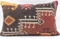 D269 Antique Turkish Kilim Pillow Cover