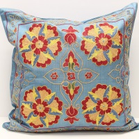 Silk Suzani Pillow Covers