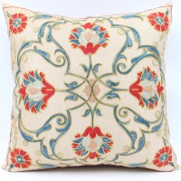 Silk Suzani Pillow Covers