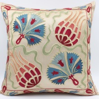 Silk Suzani Pillow Covers