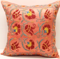 Silk Suzani Pillow Covers