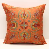 Silk Suzani Pillow Covers