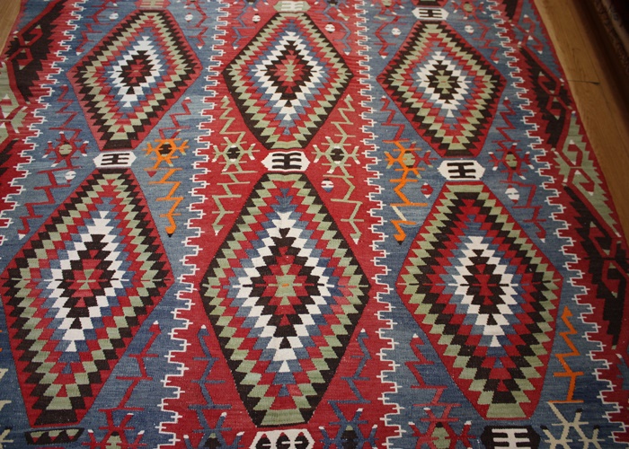 Anatolian Vintage Large Kilim Rugs at Lower Price on Kilim Rugs - 8650