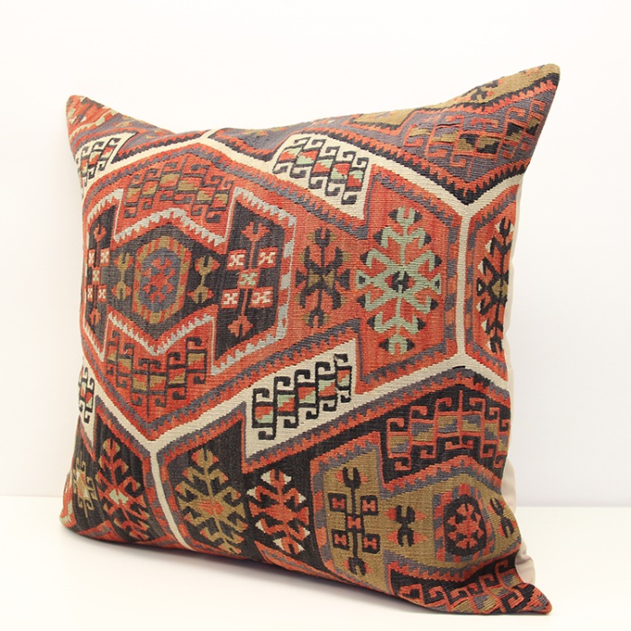 Extra Large Turkish Antique Kilim Cushion Cover Rug Store 6555