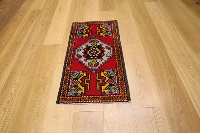 Hand Woven Vintage Turkish Rugs-7413