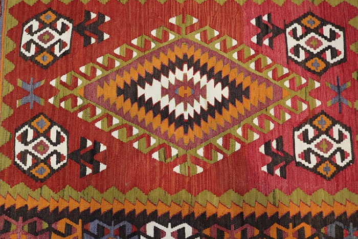 Vintage Cal Kilim Rugs | Antique Kilim Rugs | Turkish Kilims - 8168