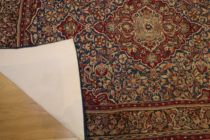 Vintage Indian Kashmir Embroidery Rug - 10679