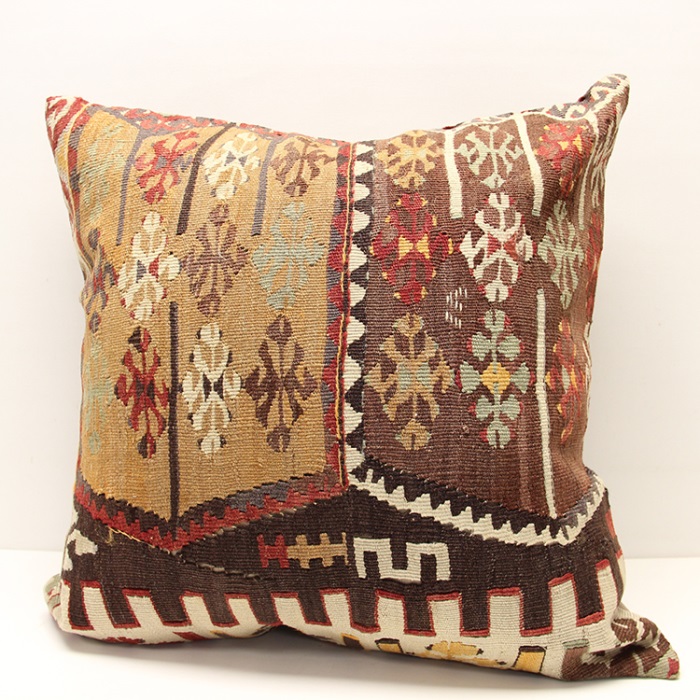 Vintage Kilim Lumbar Pillow Cover 8930