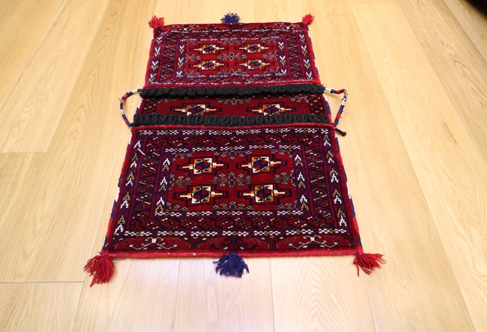 Vintage Turkish Carpet Saddle Bags- 8516