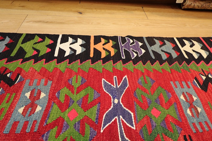 Vintage Turkish Ushak Kilim Rugs-8419