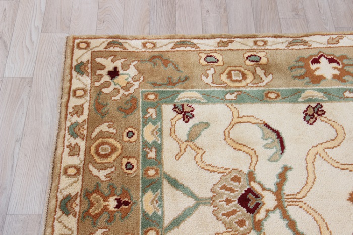 55-Vintage Ushak Turkish Rug