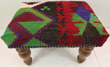 R7744 - Antique Handmade Kilim Footstools