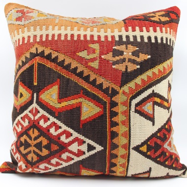 XL339 - Handmade Turkish Kilim Pillow Cover