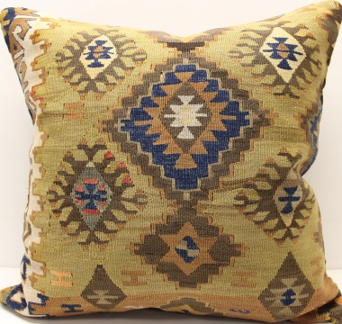XL339 - Handmade Turkish Kilim Pillow Cover