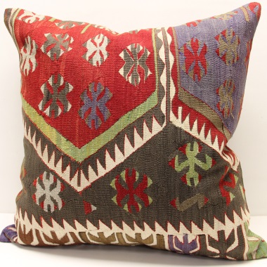 XL339 - Handmade Turkish Kilim Pillow Cover