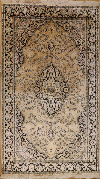 R7787 - Indian Silk Kashmir Rugs