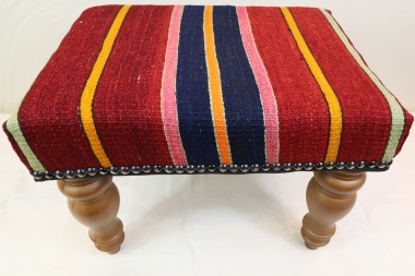 R7747 - Vintage Kilim Footstools