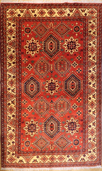 R6491 Afghan Handmade Kargai Carpets