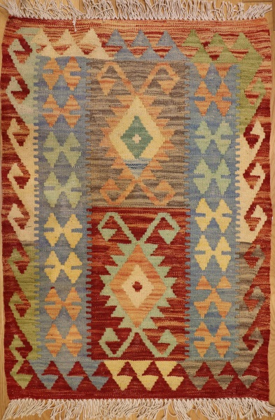 R8872 Afghan New Kilim Rug