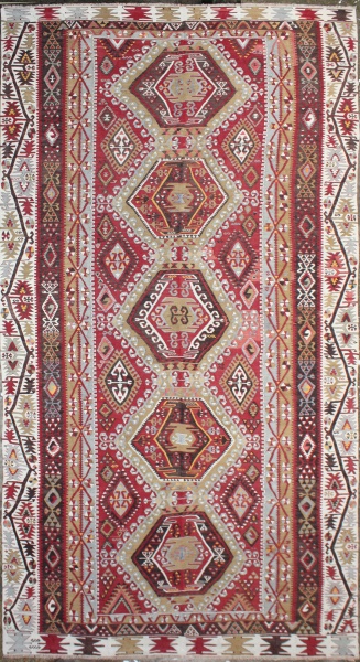 R5550 Antique Turkish Afshar Kilim