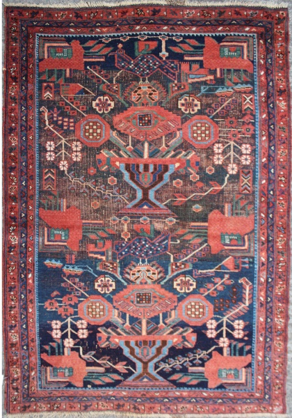 R1469 Antique Persian Afshar Rug