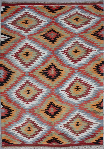 R6343 Afyon Kilim Rug