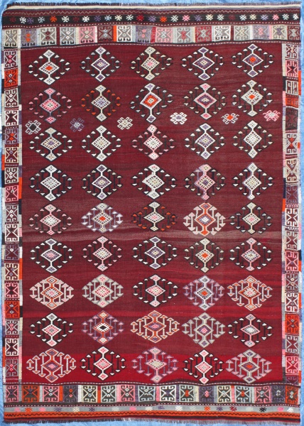 R7154 Beautiful Anatolian Turkish Balikesir Cicim Rug