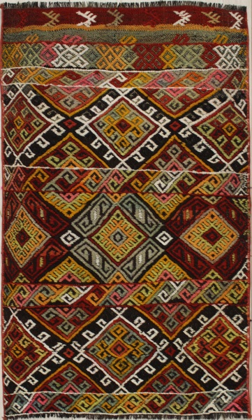 R3343 Anatolian Cicim Rug