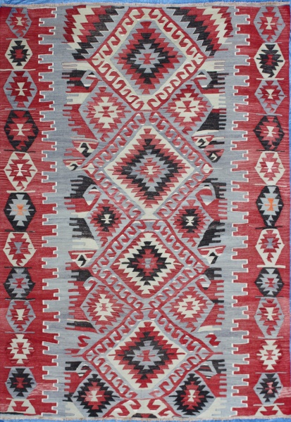 R7176 Anatolian Denizli Kilim Rug