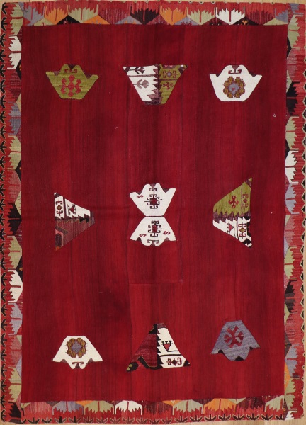 R3140 Anatolian Kilim Patchwork