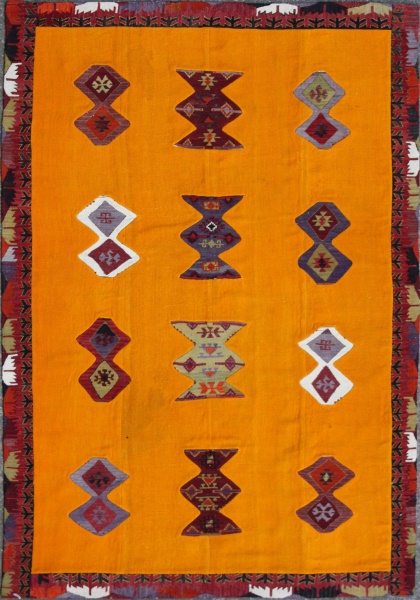 R3744 Anatolian Kilim Patchwork