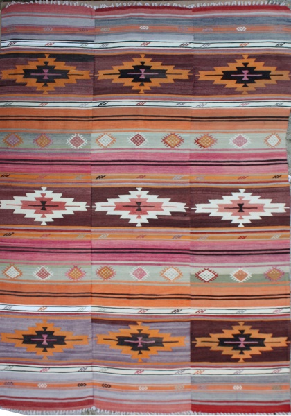 R3652 Anatolian Turkish Cal Kilim Rug Carpet