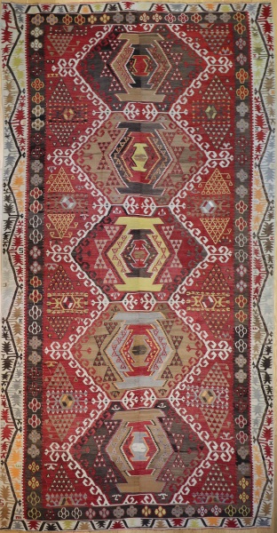R9096 Anatolian Vintage Kilim Rug