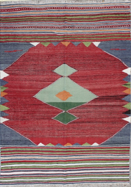 R3579 Antique Afyon Kilim Rug