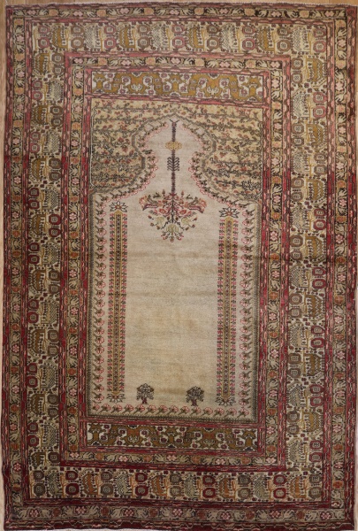 R3846 Antique Bandirma Prayer Rug