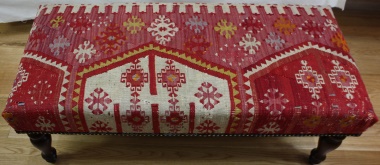 R4095 Antique Bench Kilim Stool