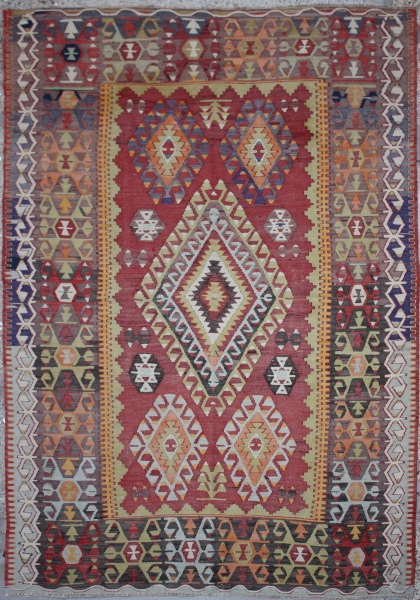 R6375 Antique Cal Kilim