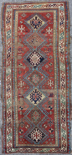 R3386 Antique Caucasian Rug