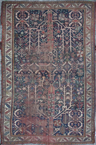 R3397 Antique Caucasian Shirvan Carpet