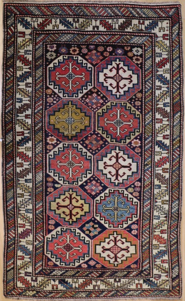 R1145 Antique Caucasian Shirvan Rug