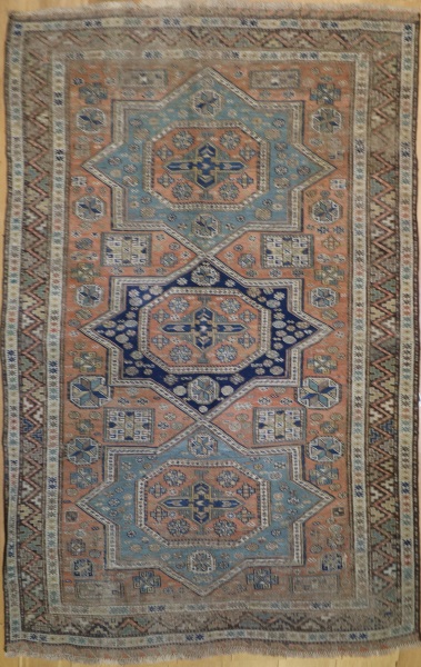 R7304 Antique Caucasian Soumak Rug