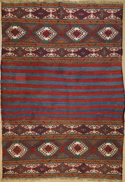 R2313 Antique Caucasian Sumac Rug