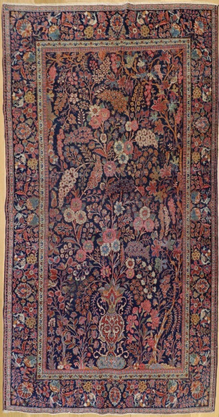 R6920 Antique Handmade Persian Kashan Rug